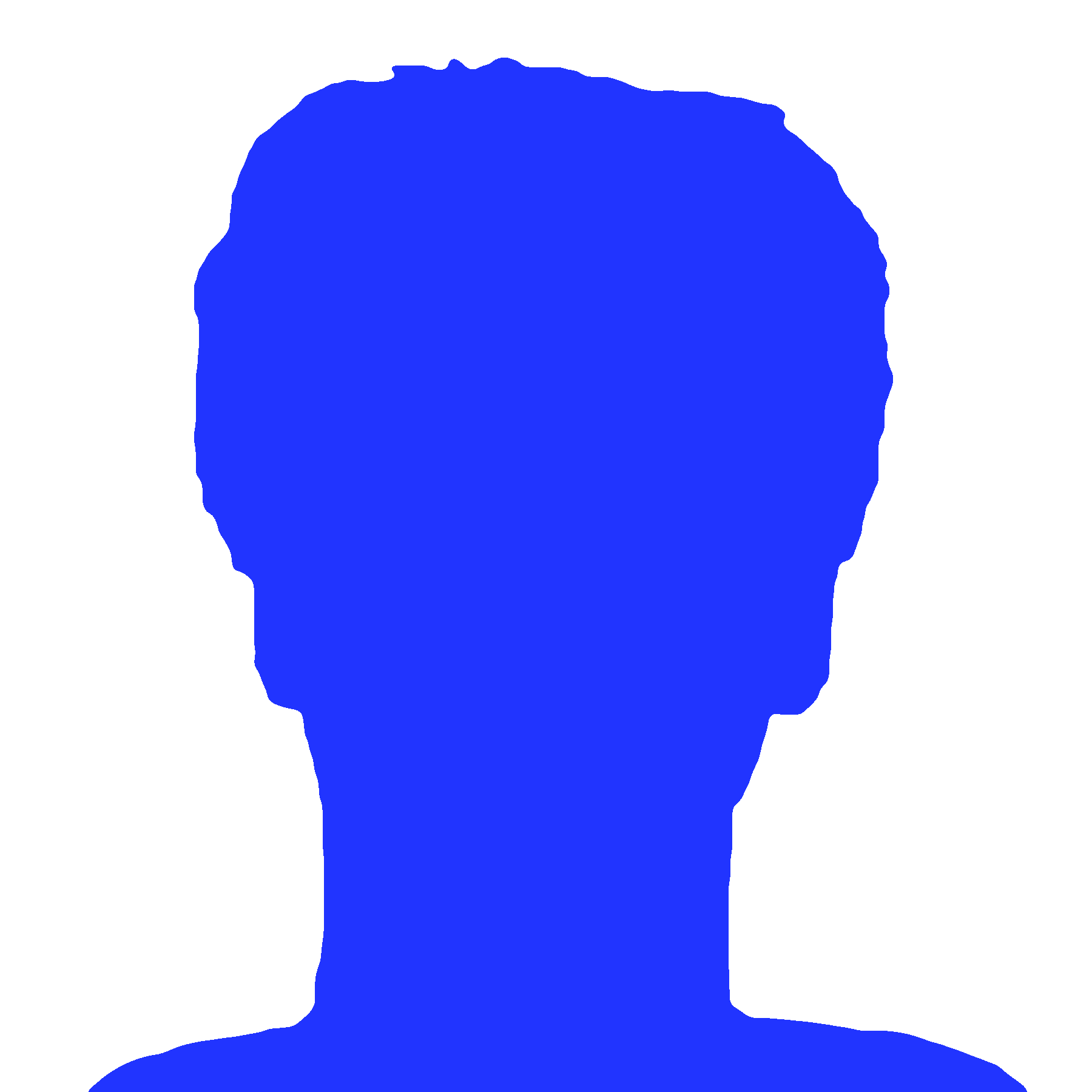 image d'une silhouete bleue tournouyante